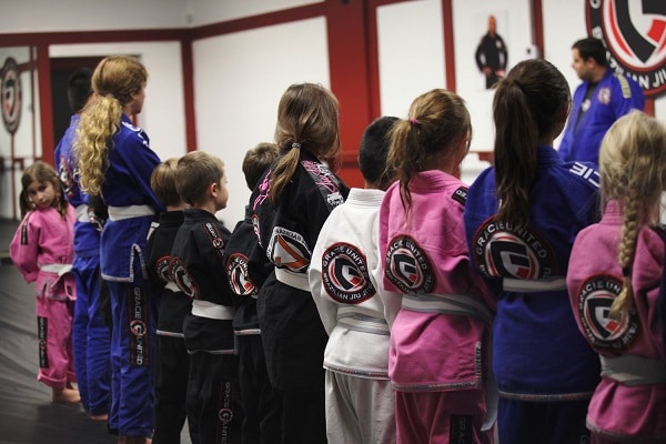 Kids Jiu Jitsu training at Gracie United Hammond